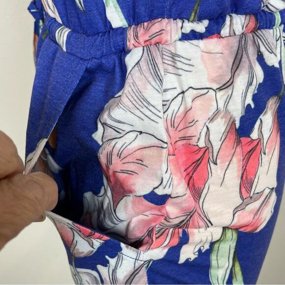 Mink Pink Blue Floral Halter  NWT Romper XS - Picture 4 of 8